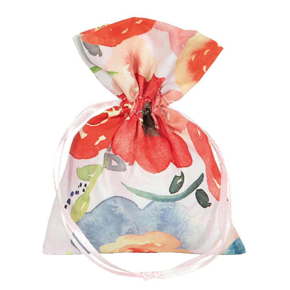 SACCHETTO TESSUTO FLOREALE PZ.10 10X14CM-ACQUERELLO-MULTICOLOR