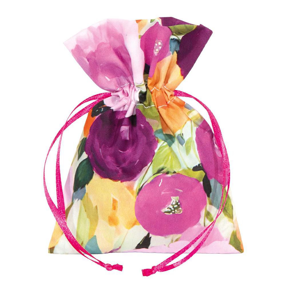 SACCHETTO TESSUTO FLOREALE PZ.10 10X14CM-ACQUERELLO-MULTICOLOR