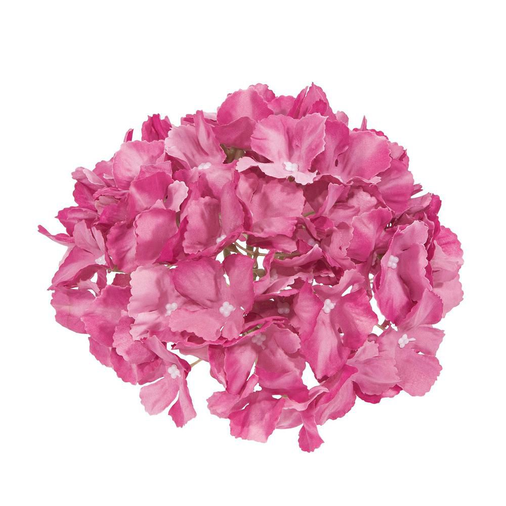 SET 12 TESTE DI HYDRANGEA CM.18 FUCSIA