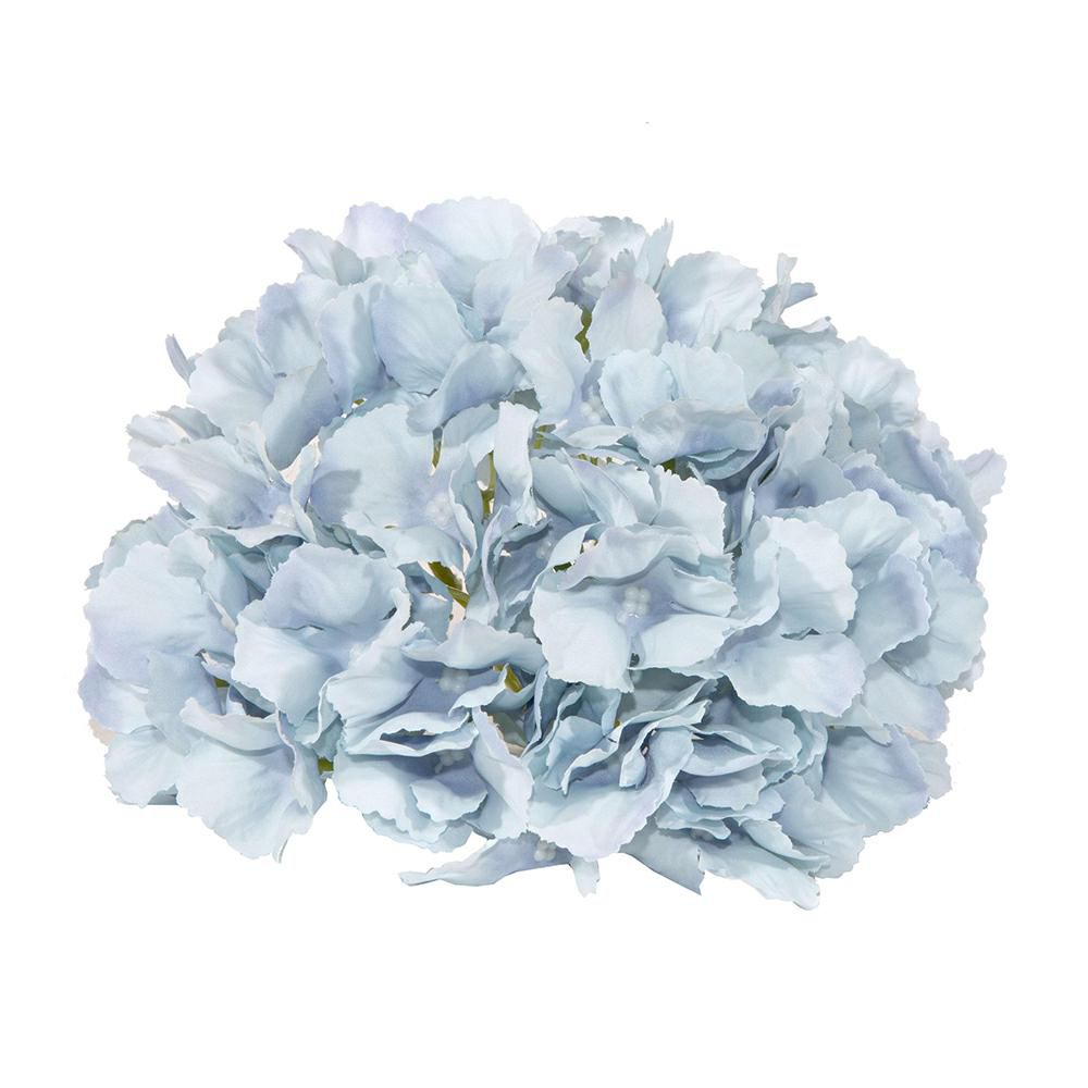 SET 12 TESTE DI HYDRANGEA CM.18 BLU CHIARO
