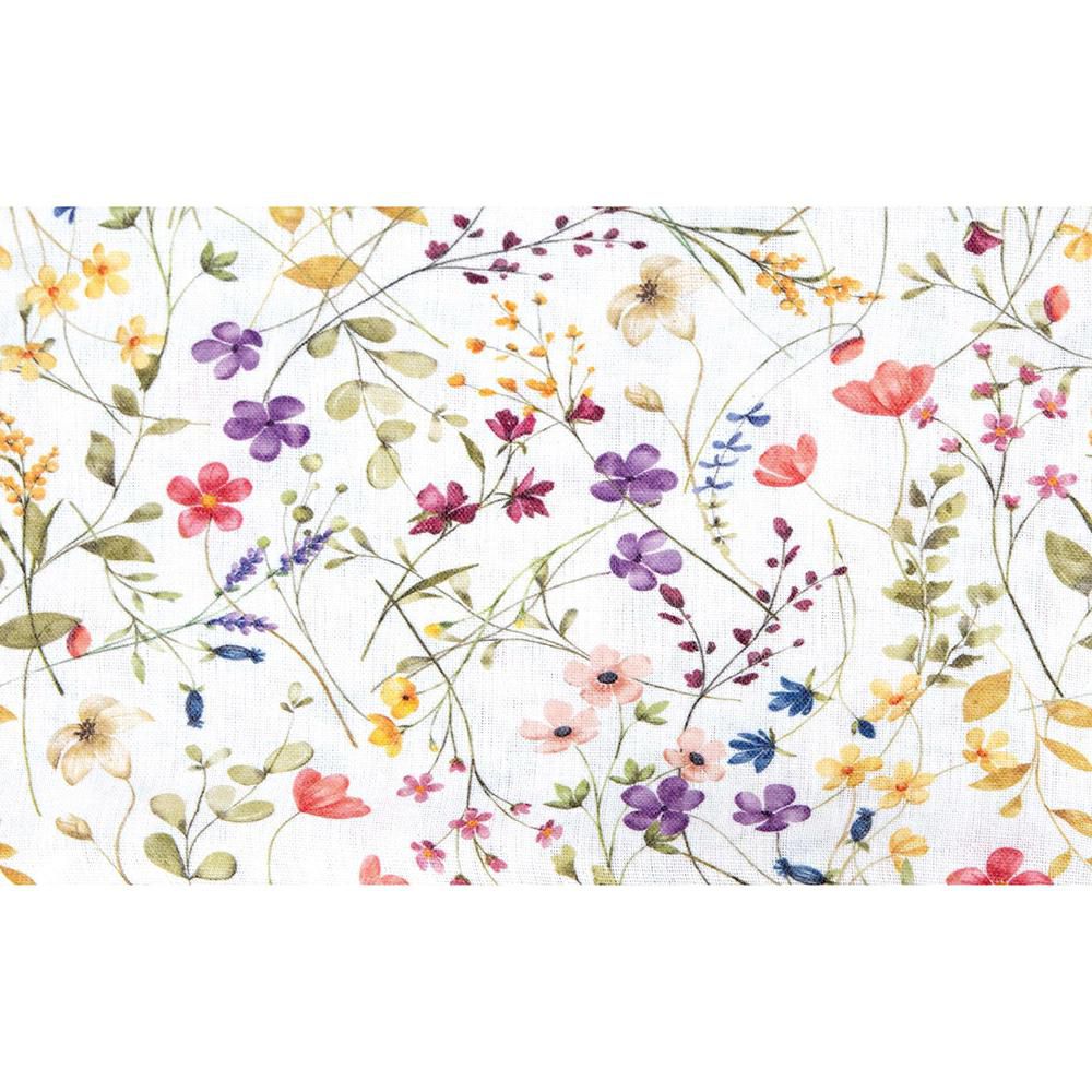 TOVAGLIA POLIESTERE C/FIORI CM140X2,5MT MULTICOLOR