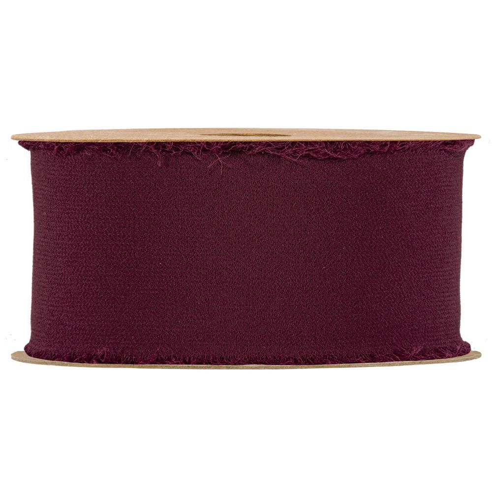 NASTRO ORGANZA 50MM 10MT BURGUNDY