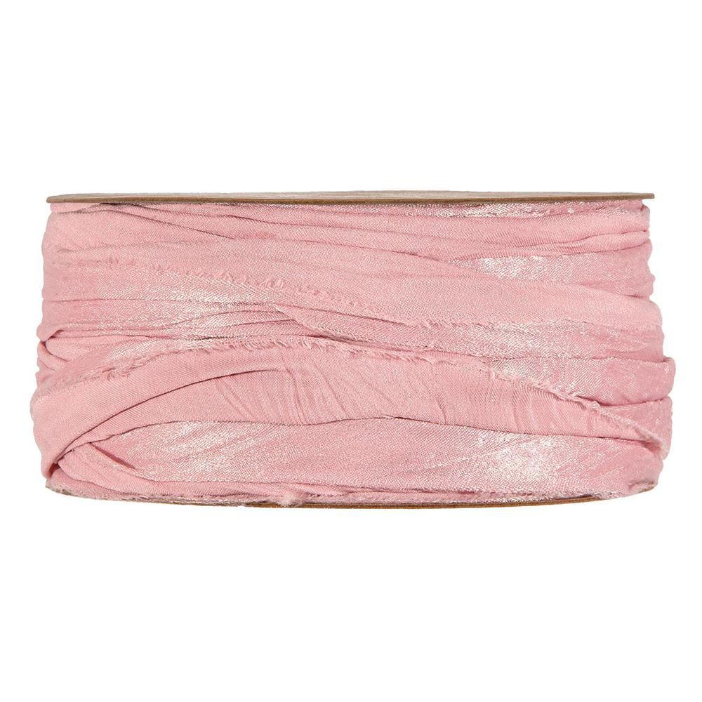 NASTRO EFFETTO INCRESPATO 50MM 10MT -SARAH- ROSA CHIARO