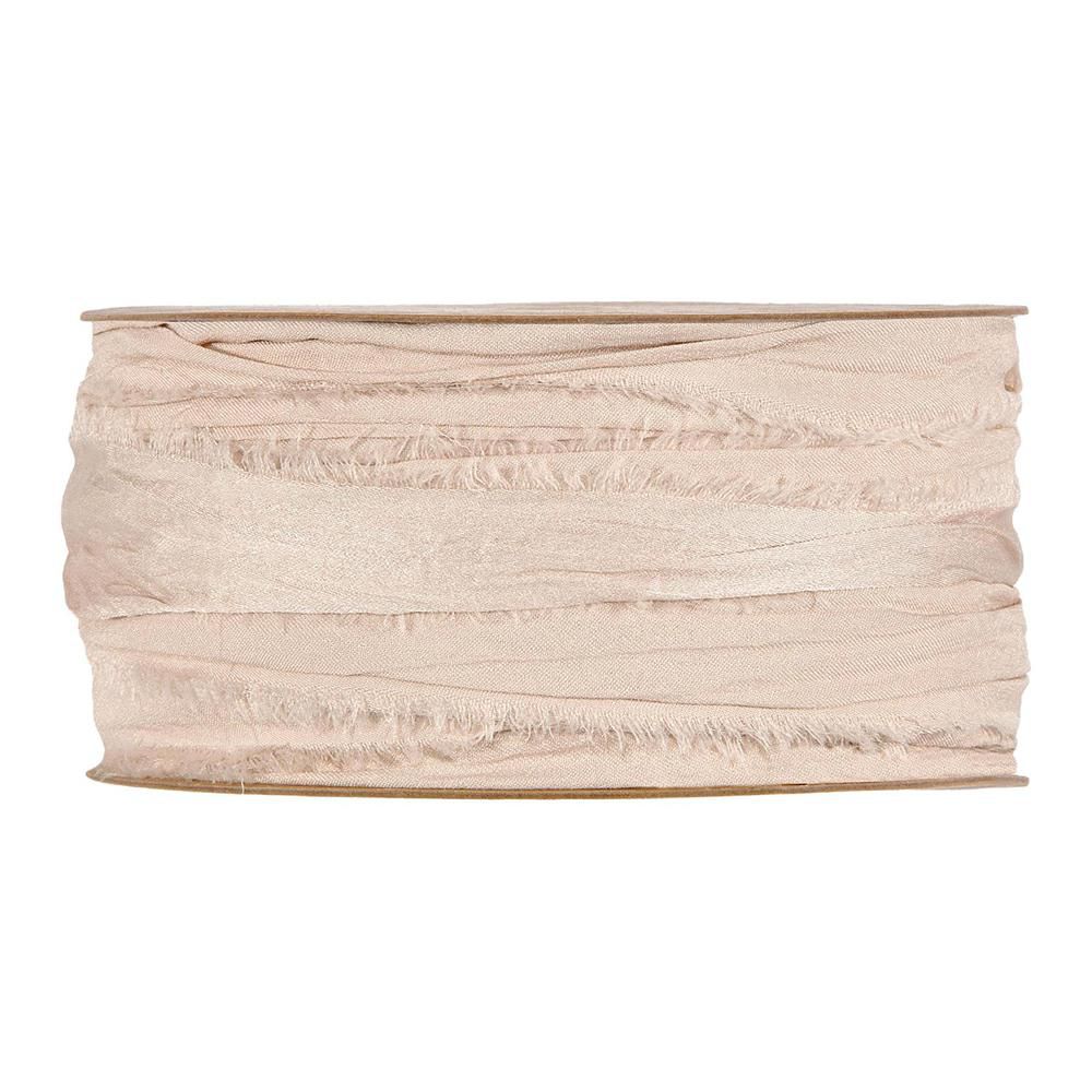 NASTRO EFFETTO INCRESPATO 50MM 10MT -SARAH- BEIGE