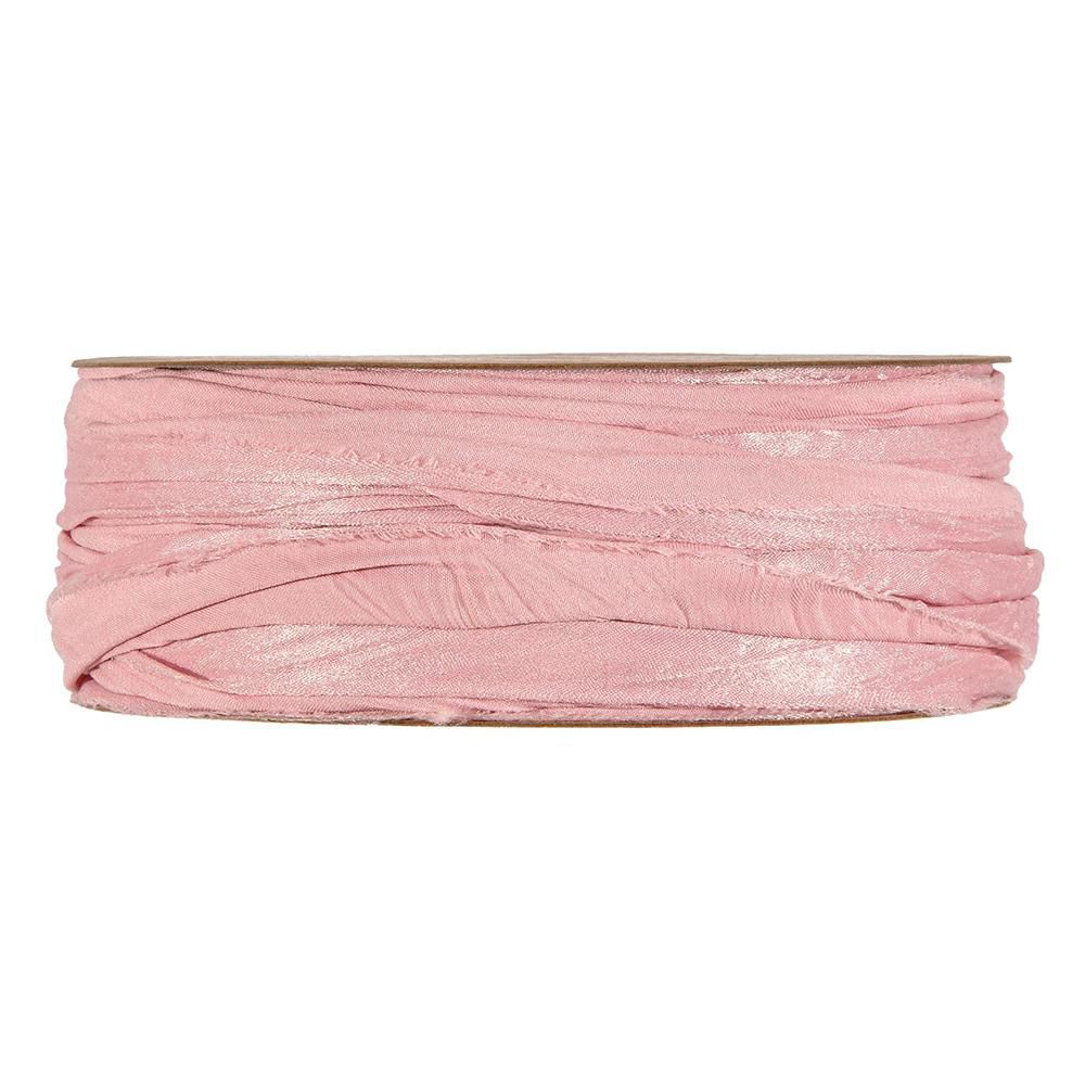 NASTRO EFFETTO INCRESPATO 20MM 10MT -SARAH- ROSA CHIARO