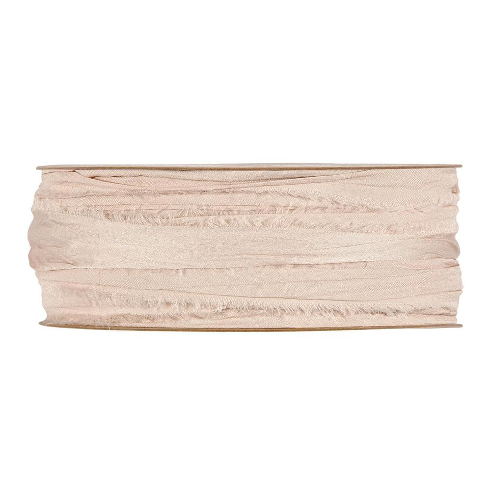 NASTRO EFFETTO INCRESPATO 20MM 10MT -SARAH- BEIGE