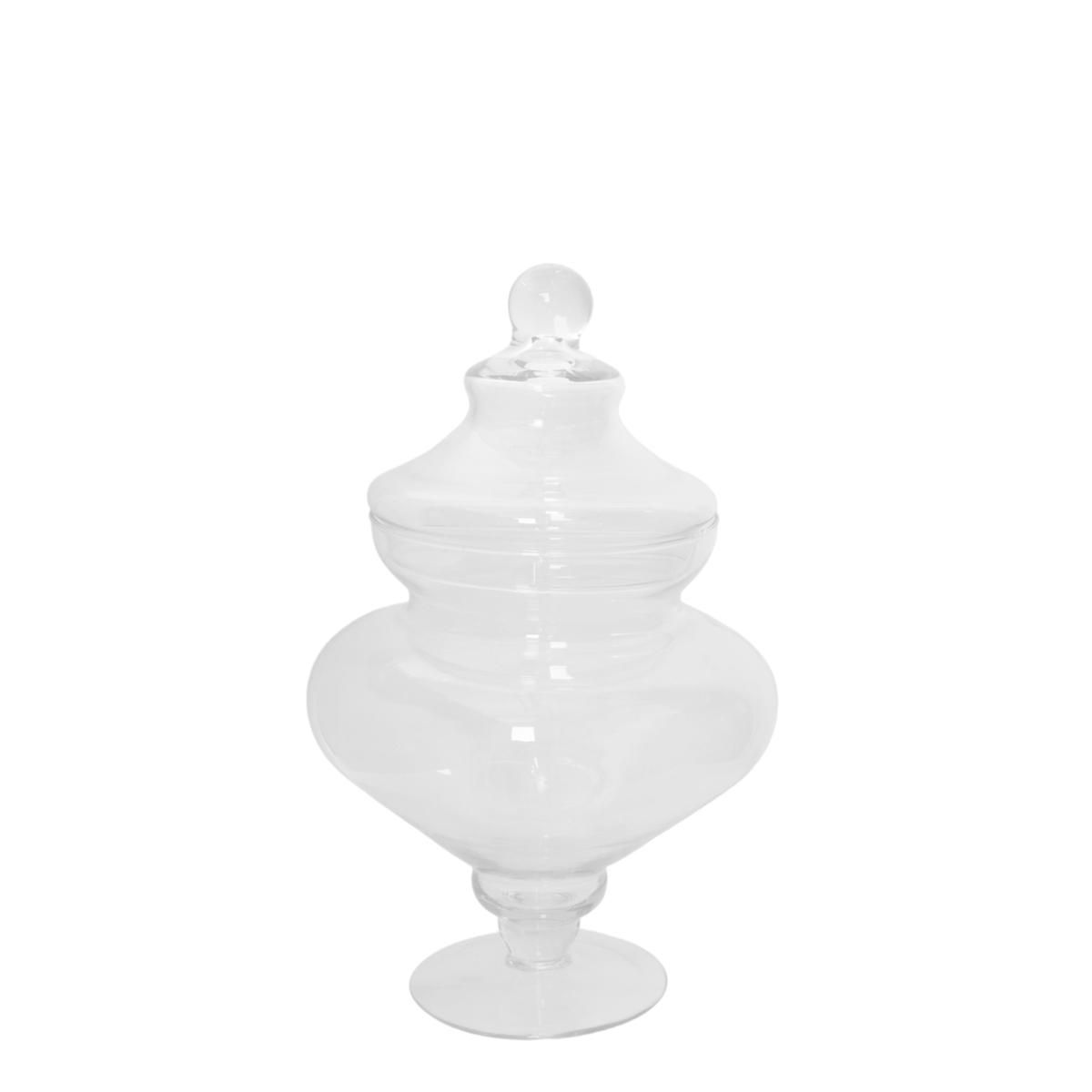 CONFETTIERA VETRO D.17 H.27 CM TRASPARENTE