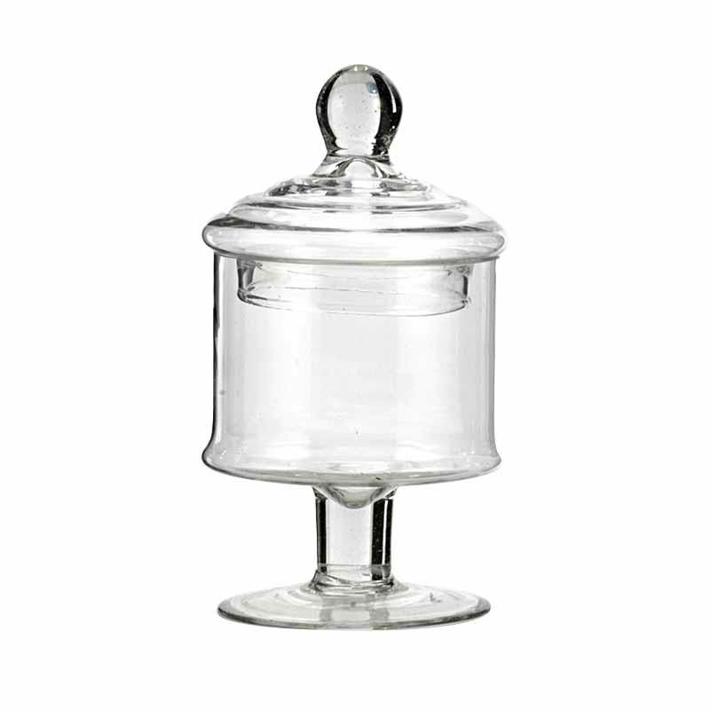 CONFETTIERA VETRO D.13 H.24 CM TRASPARENTE