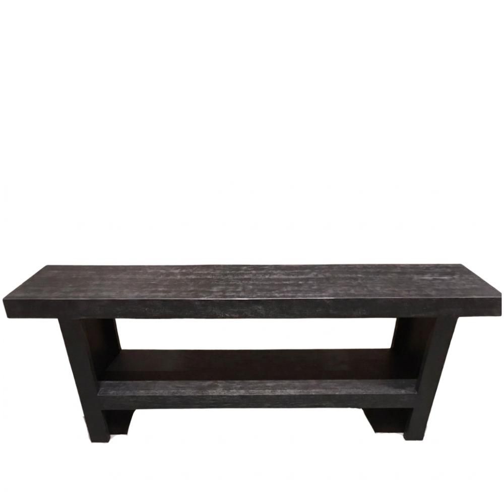 CONSOLLE LEGNO RETTANGOLARE 200X40 CM H.78 CM -BALOK- NERO