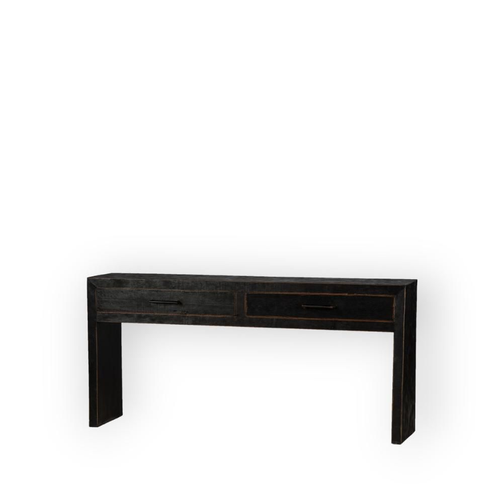 CONSOLLE LEGNO RETTANGOLARE 140X35 CM H.76 CM -BALOK- NATURALE