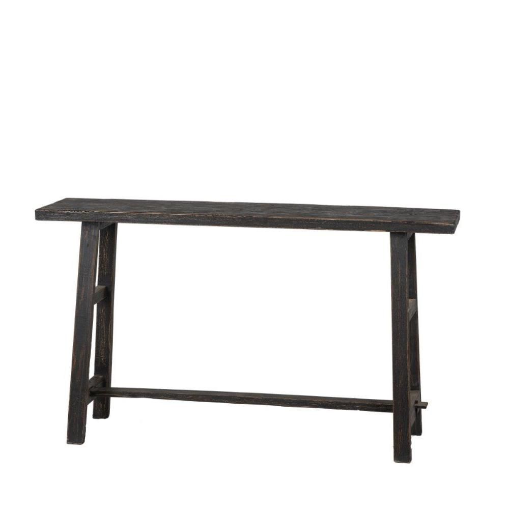 CONSOLLE LEGNO RETTANGOLARE 140X35 CM H.75 CM -SCHOOL- NERO