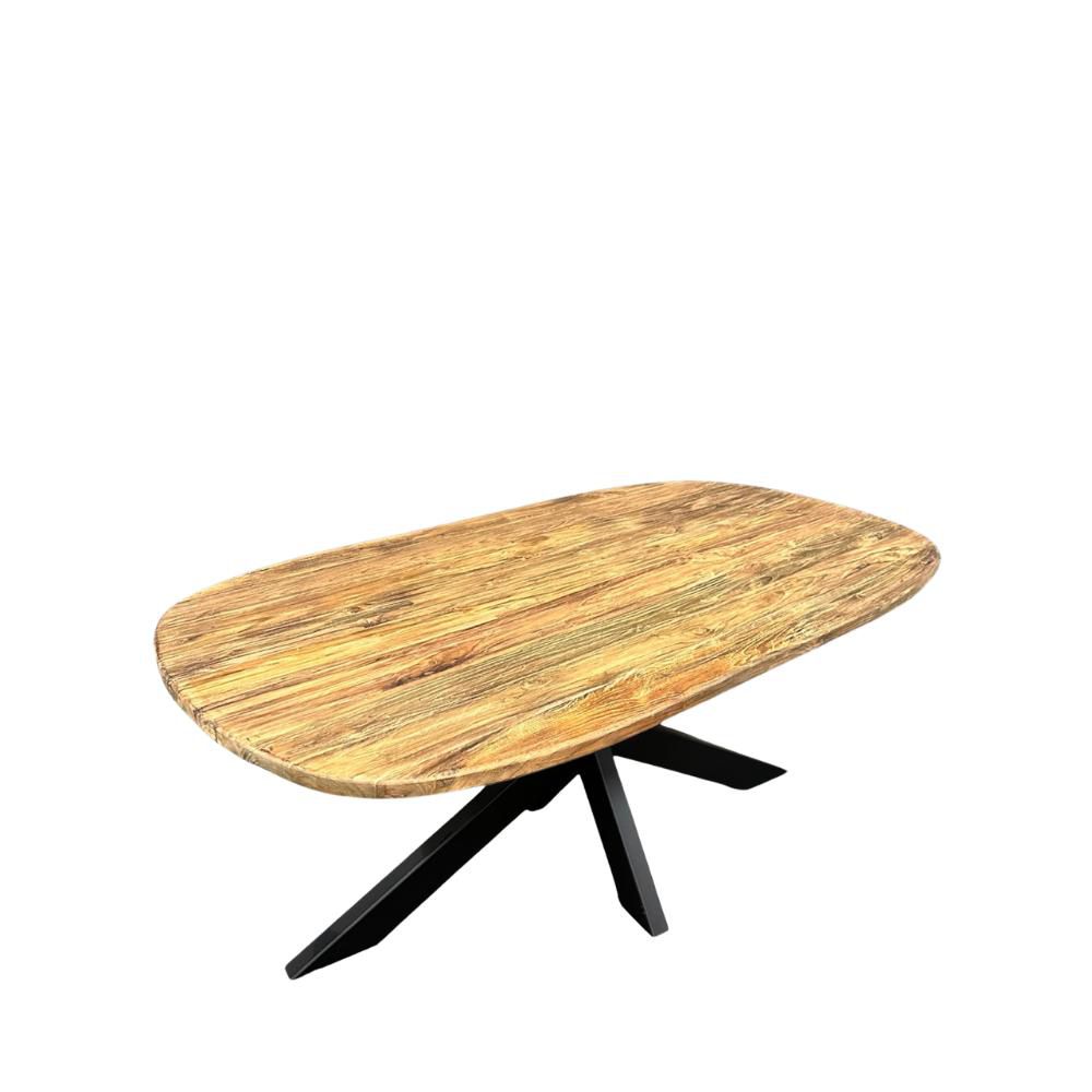 TAVOLO LEGNO OVALE 240X100 CM -DONNY- NATURALE