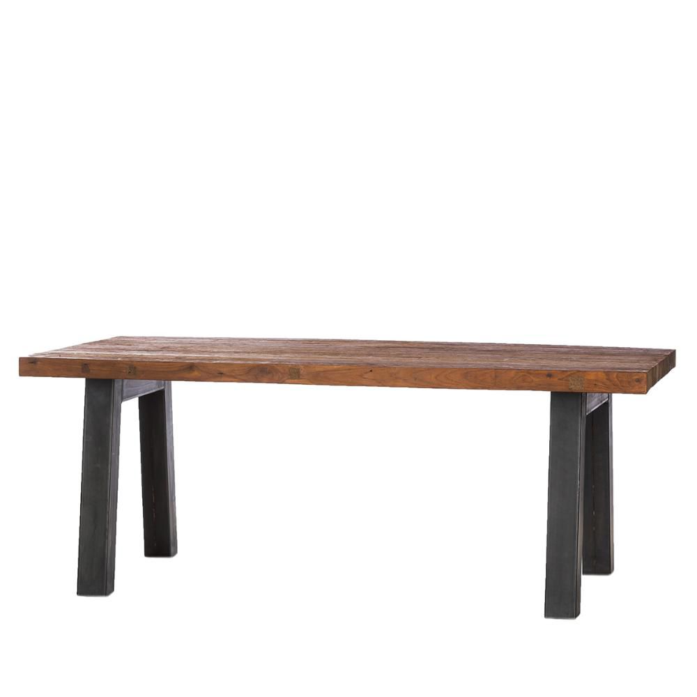 TAVOLO LEGNO RETTANGOLARE 220X100 CM -BALOK- NATURALE