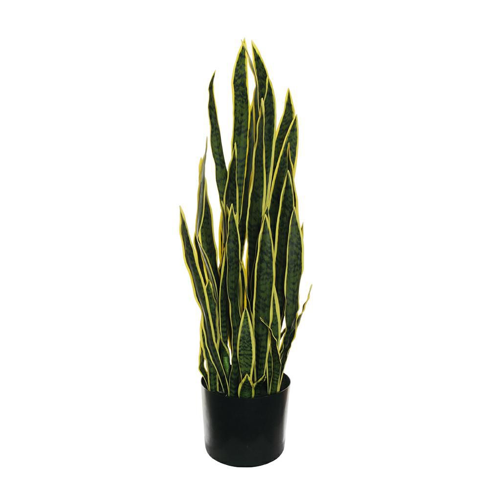 SANSEVERIA PIANTA C/VASO REAL TOUCH 62F D.25 H.112 CM VERDE