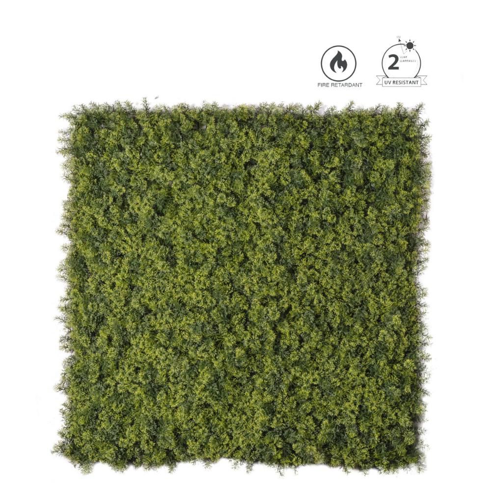 MATTONELLA ERBA CM.100X100 -FIRE RETARDANT- VERDE SCURO