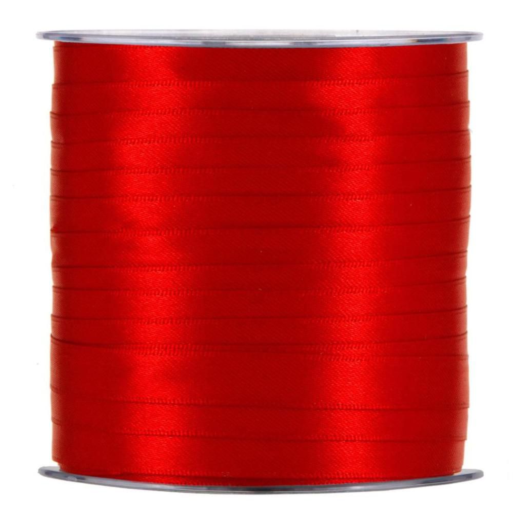 NASTRO DOPPIO RASO 10MM100MT ROSSO