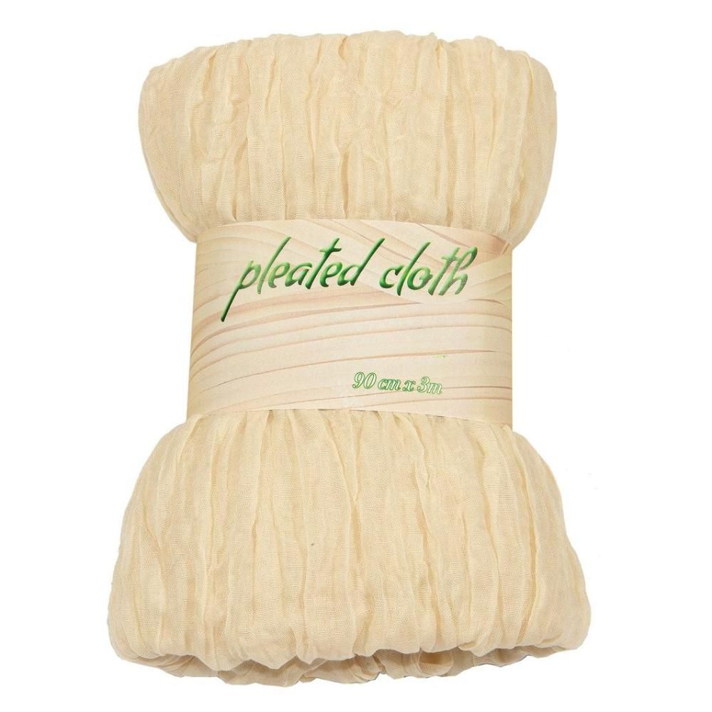 RUNNER POLYESTERE 90CM 3MT -PLEATED CLOTH- AVORIO