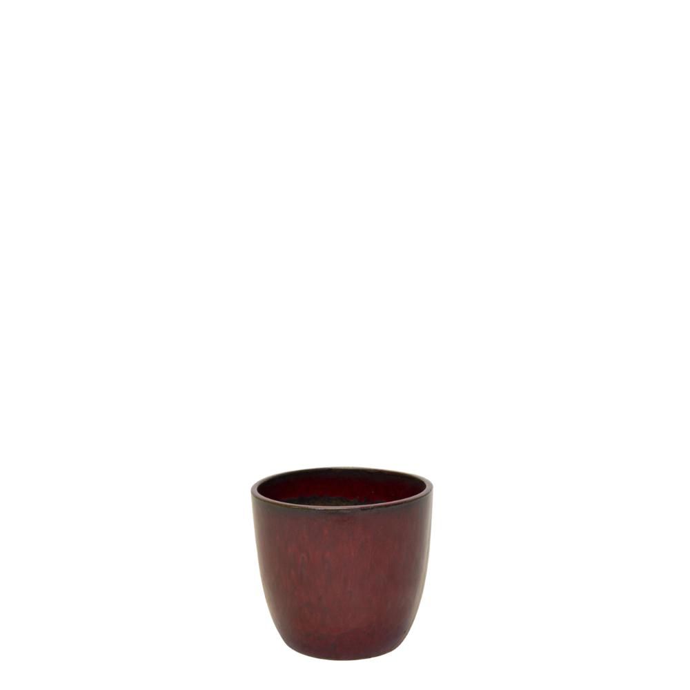 VASO CERAMICA D.48 CM H.43 CM – NOBLE EGG- BORDEAUX