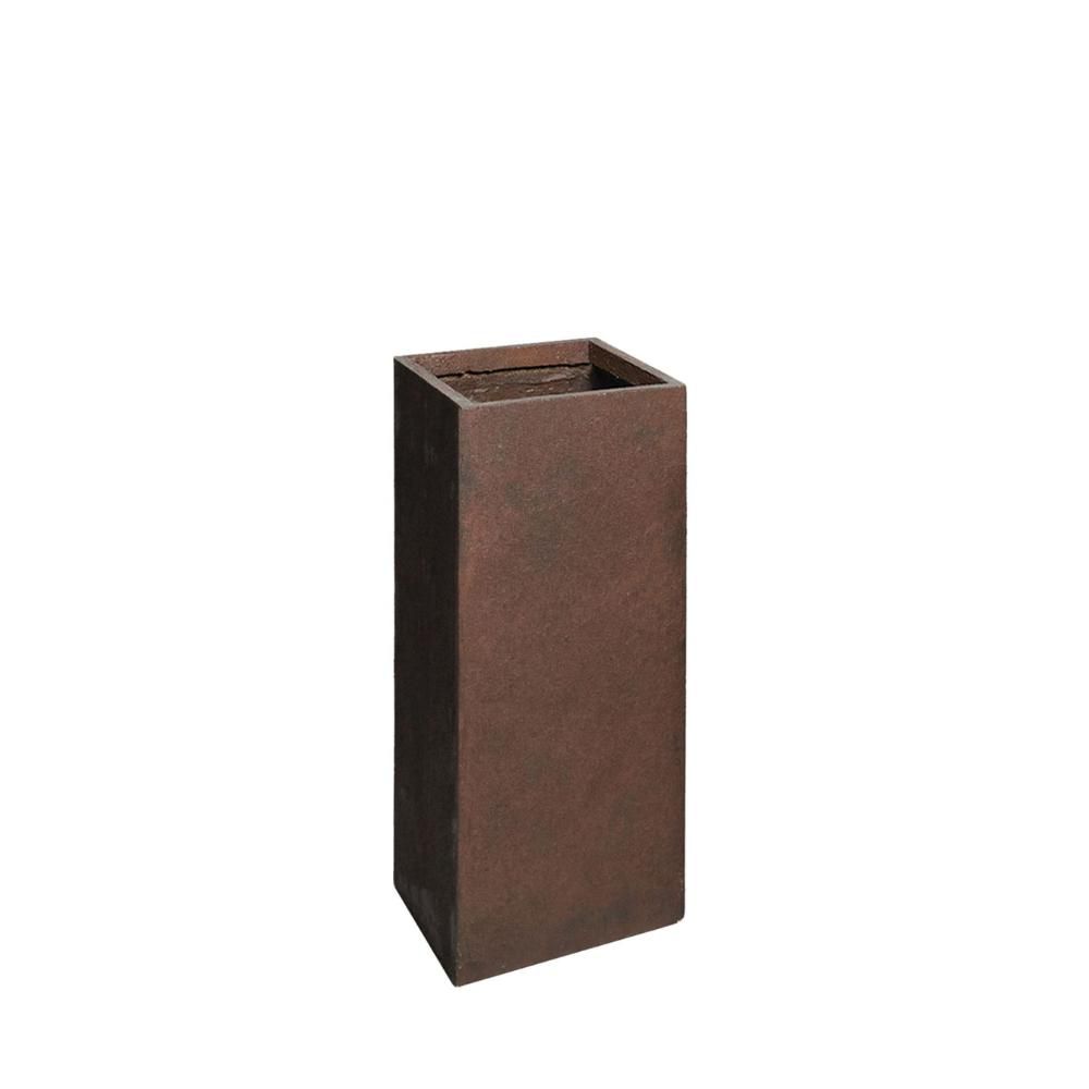 FIORIERA POLIRESINA 33X33 CM H.70 CM -TEXAS CUBIHI- CORTEN/MRRN