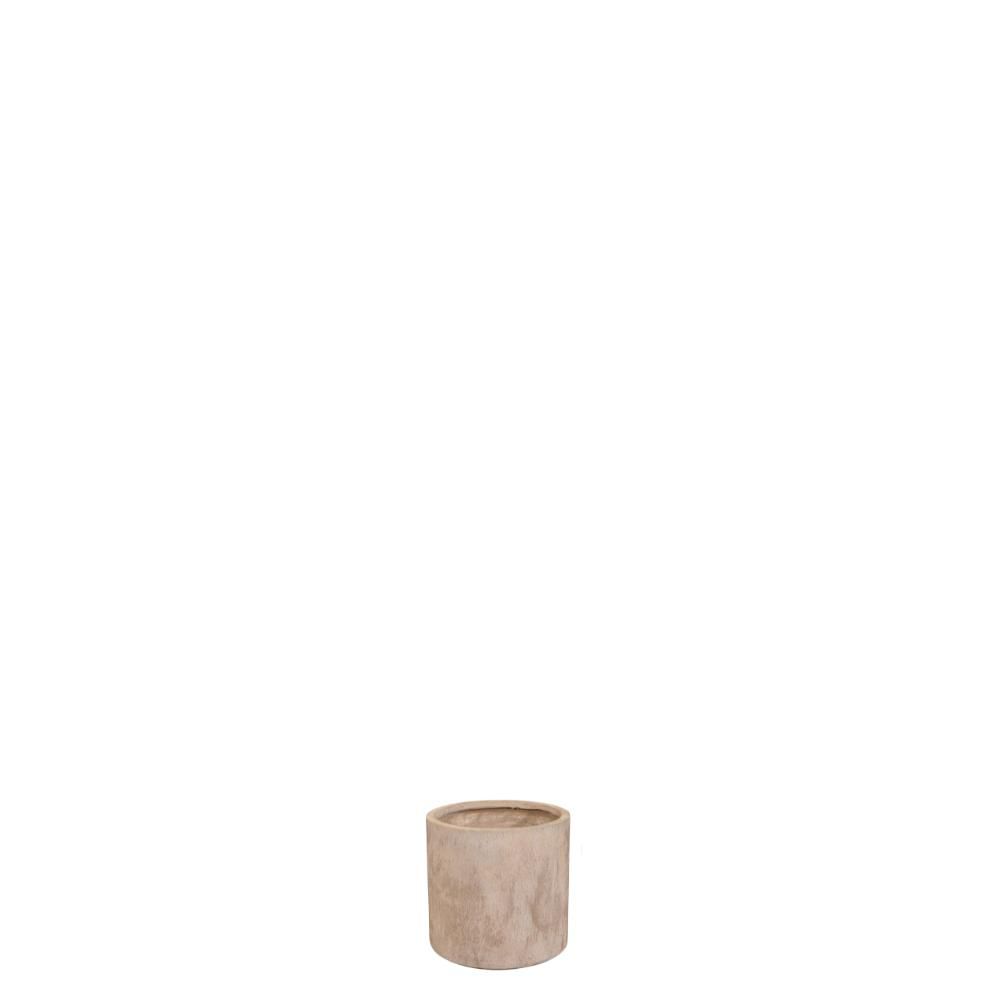 VASO CERAMICA D.25 CM H.25 CM -TEXAS CYLINDER- SABBIA
