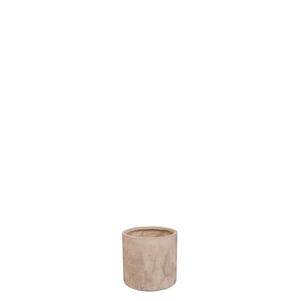 VASO CERAMICA D.32 CM H.31 CM -TEXAS CYLINDER- SABBIA