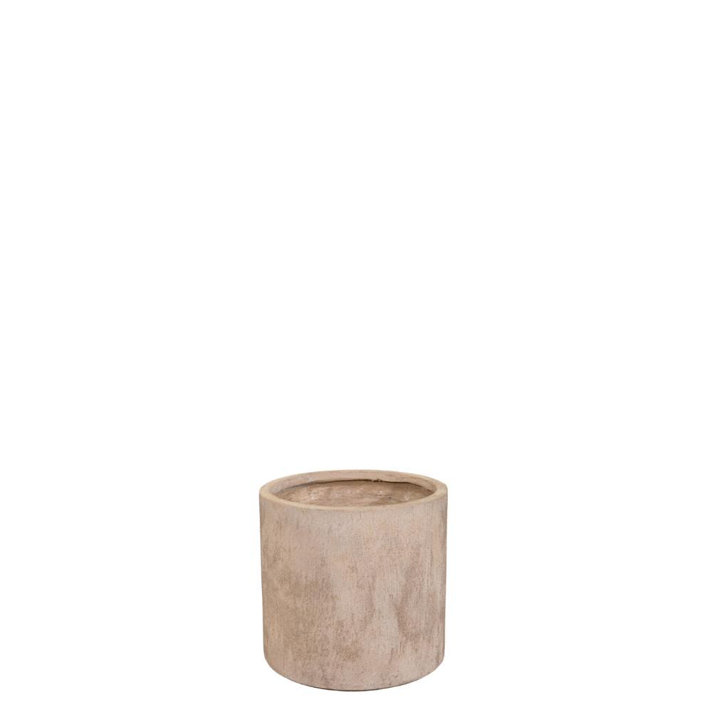 VASO CERAMICA D.46 CM H.43 CM -TEXAS CYLINDER- SABBIA