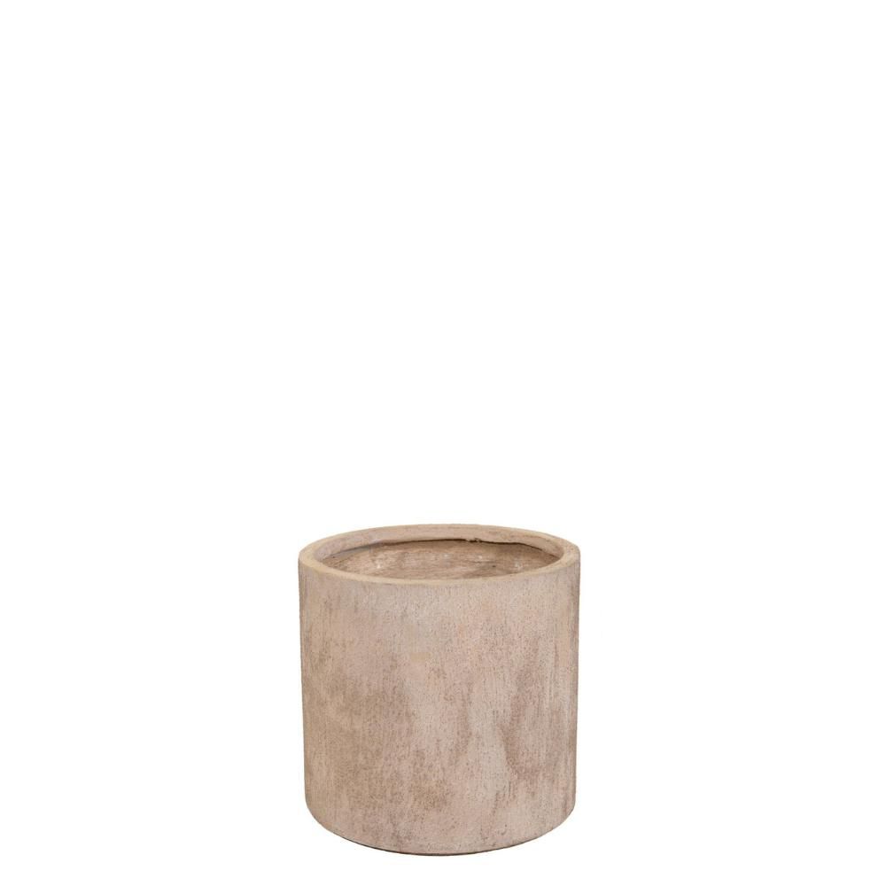 VASO CERAMICA D.54 CM H.51 CM -TEXAS CYLINDER- SABBIA