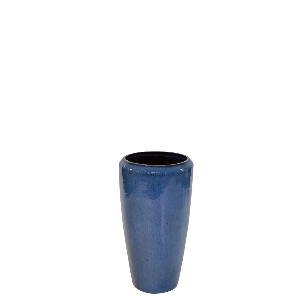 VASO CERAMICA D.30 CM H.50 CM -NOBLE HELLAS- BLU ANTICO