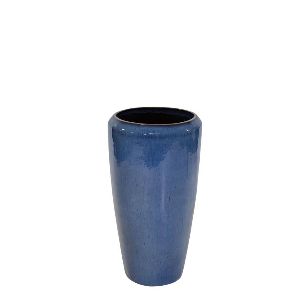 VASO CERAMICA D.42 CM H.80 CM -NOBLE HELLAS- BLU ANTICO