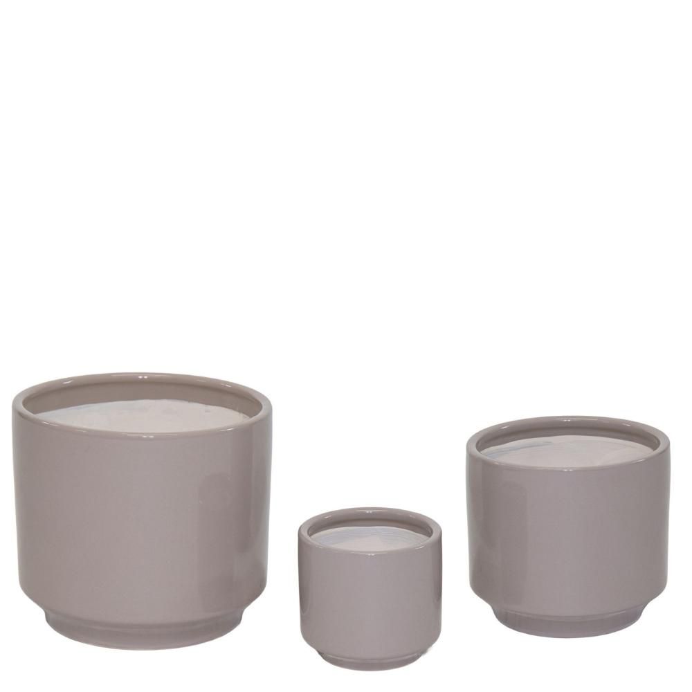 SET 3 VASI CERAMICA D.13/19,5/24,5 H.12/18/22-DUET CYLINDER-SABB