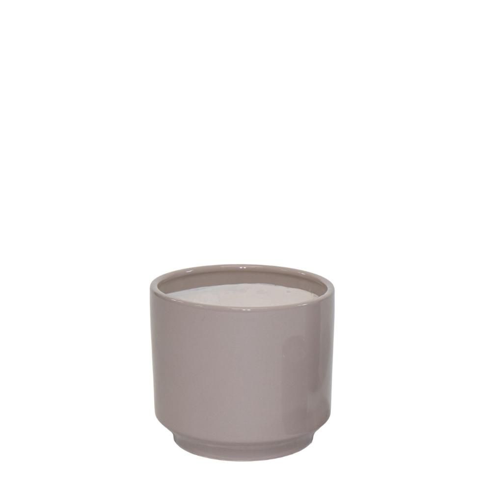 VASO CERAMICA D.24,5 CMH.22 CM -DUET CYLINDER- SABBIA