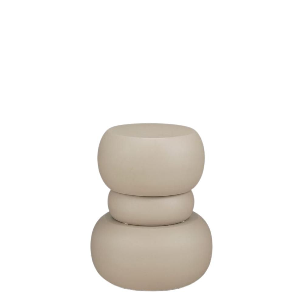 TAVOLO CERAMICA D.42 CMH.51 CM -ZEA- BIANCO