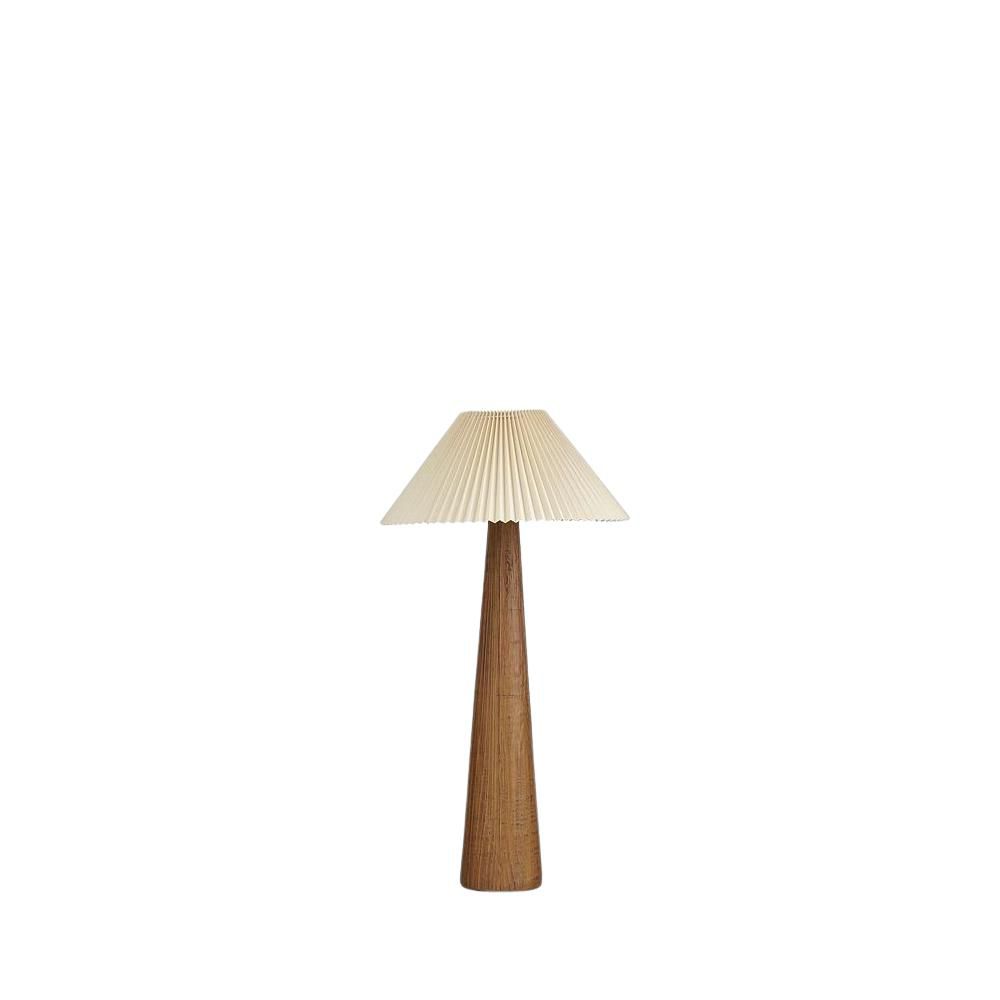 LAMPADA TESSUTO DA TERRA D.54 CM H.102 CM -FREY- BIANCO/MARRONE