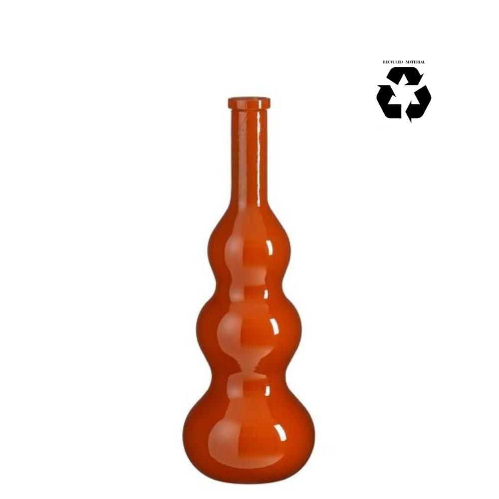 VASO VETRO RICICLATO D.33 CM H.100 CM -BENITO- ARANCIO
