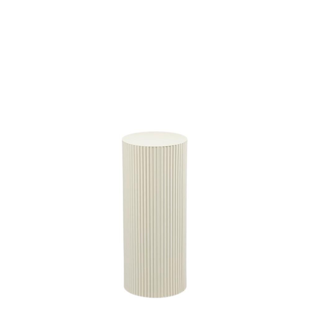 ALZATA METALLO TONDA D.25 CM H.60 CM -LUX- BIANCO