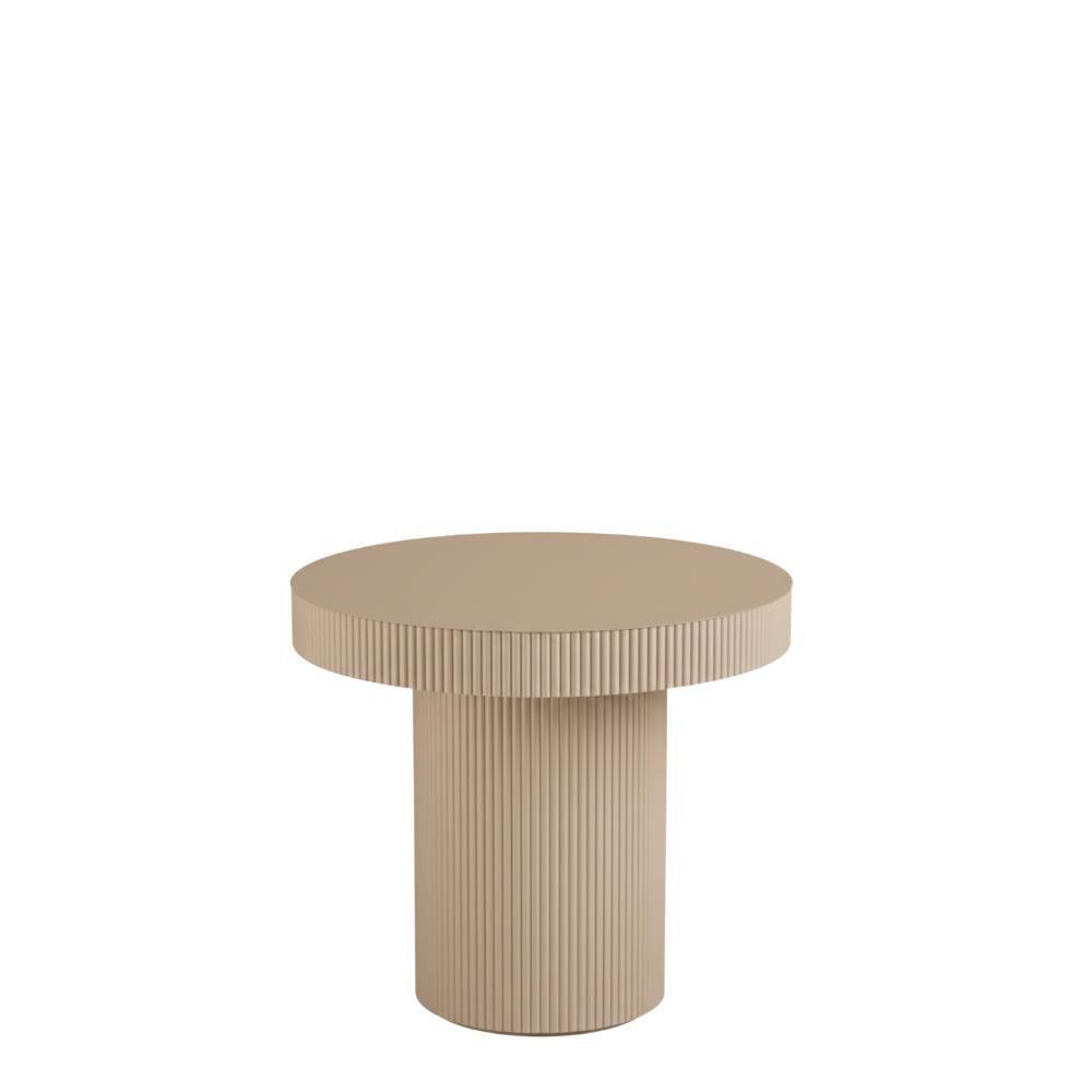 TAVOLO METALLO ROTONDO D.60 CM H.45 CM -LUX- MARRONE