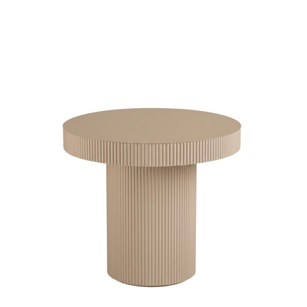 TAVOLO METALLO ROTONDO D.70 CM H.55 CM -LUX- MARRONE