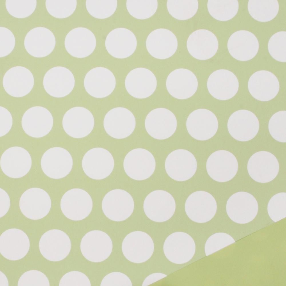 BOBINA PPL C/POIS -RITMO- CM 100X25 MT ROSA VERDE/BIANCO