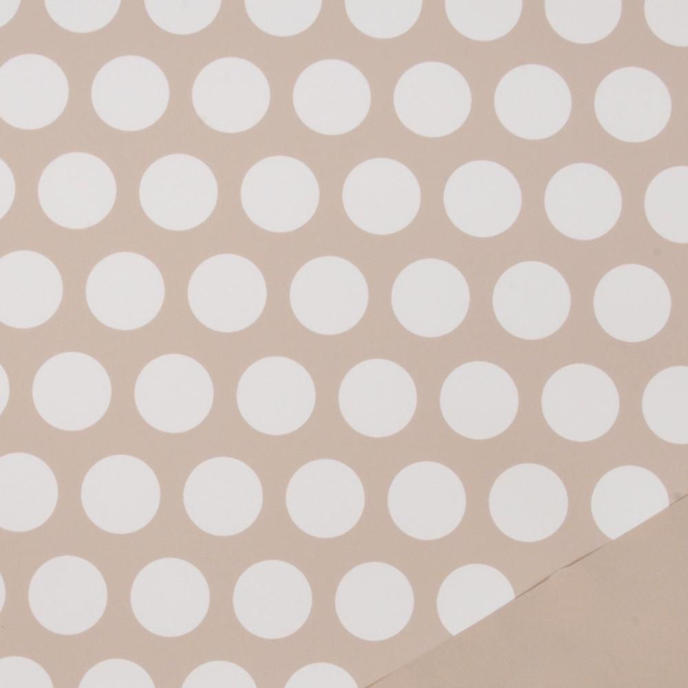 BOBINA PPL C/POIS -RITMO- CM 100X25 MT TORTORA/BIANCO