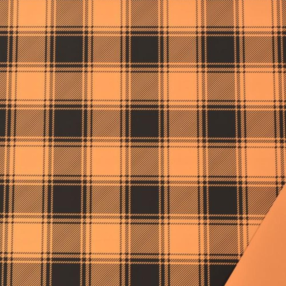 BOBINA PPL QUADRI 1X25 MT -KARO- ARANCIO/NERO