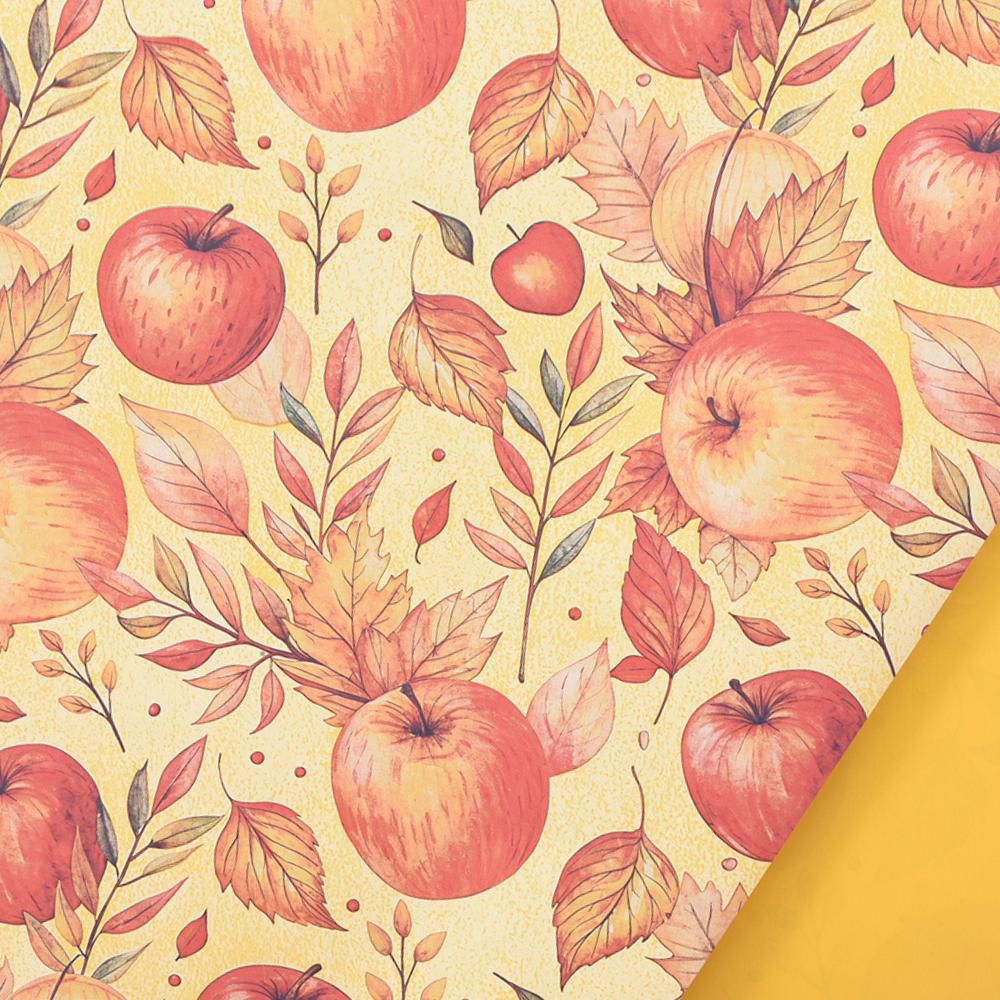 BOBINA PPL C/MELE 1X25 MT -ORCHARD- GIALLO OCRE/ARANCIO