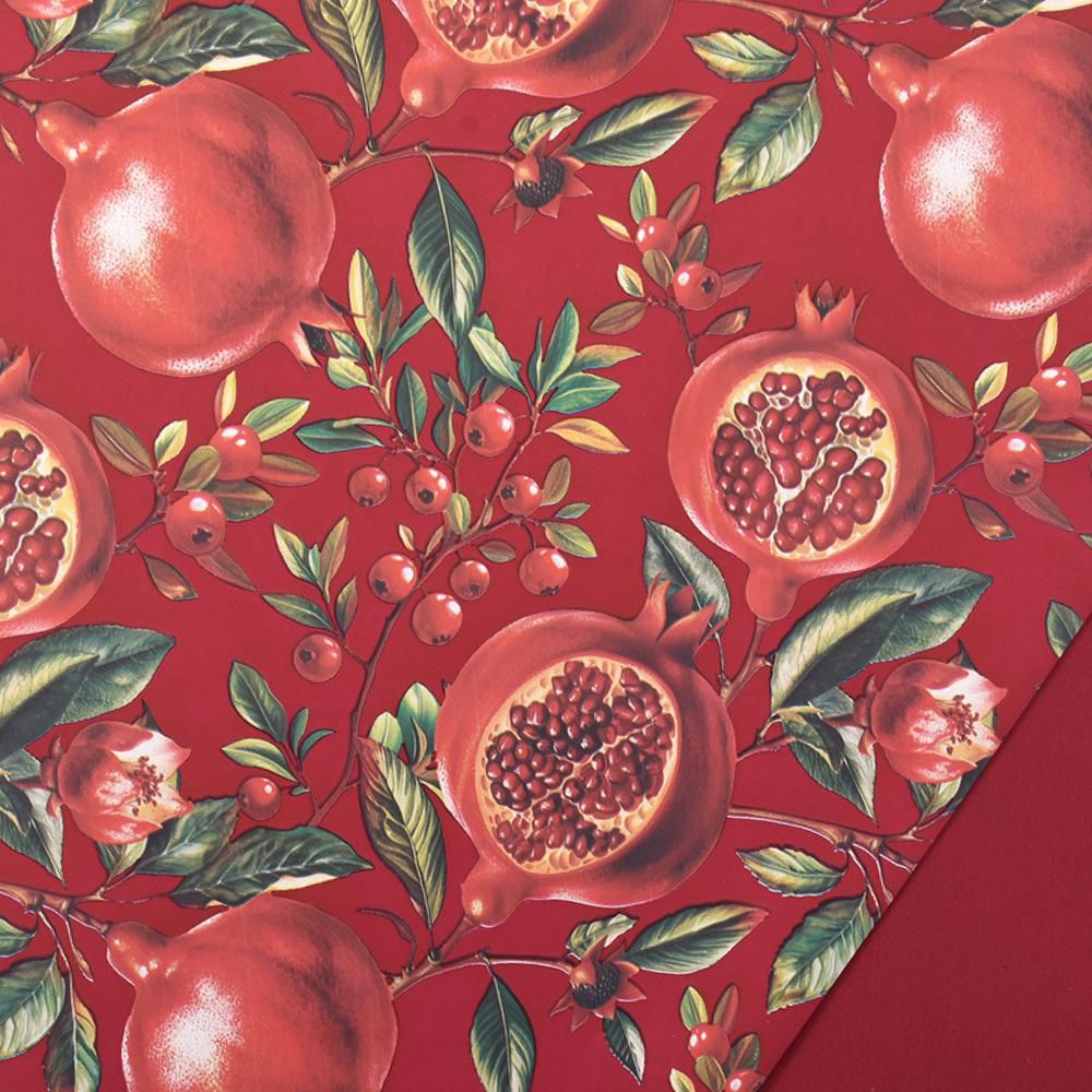 BOBINA PPL C/MELOGRANI 1X25 MT -MELOGRANO- BORDEAUX/VERDE