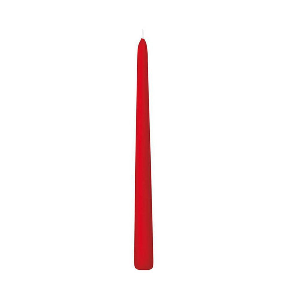 CANDELA CONICA D.2,5 CMH.30 CM -300/25- CONF. PZ.12 ROSSO