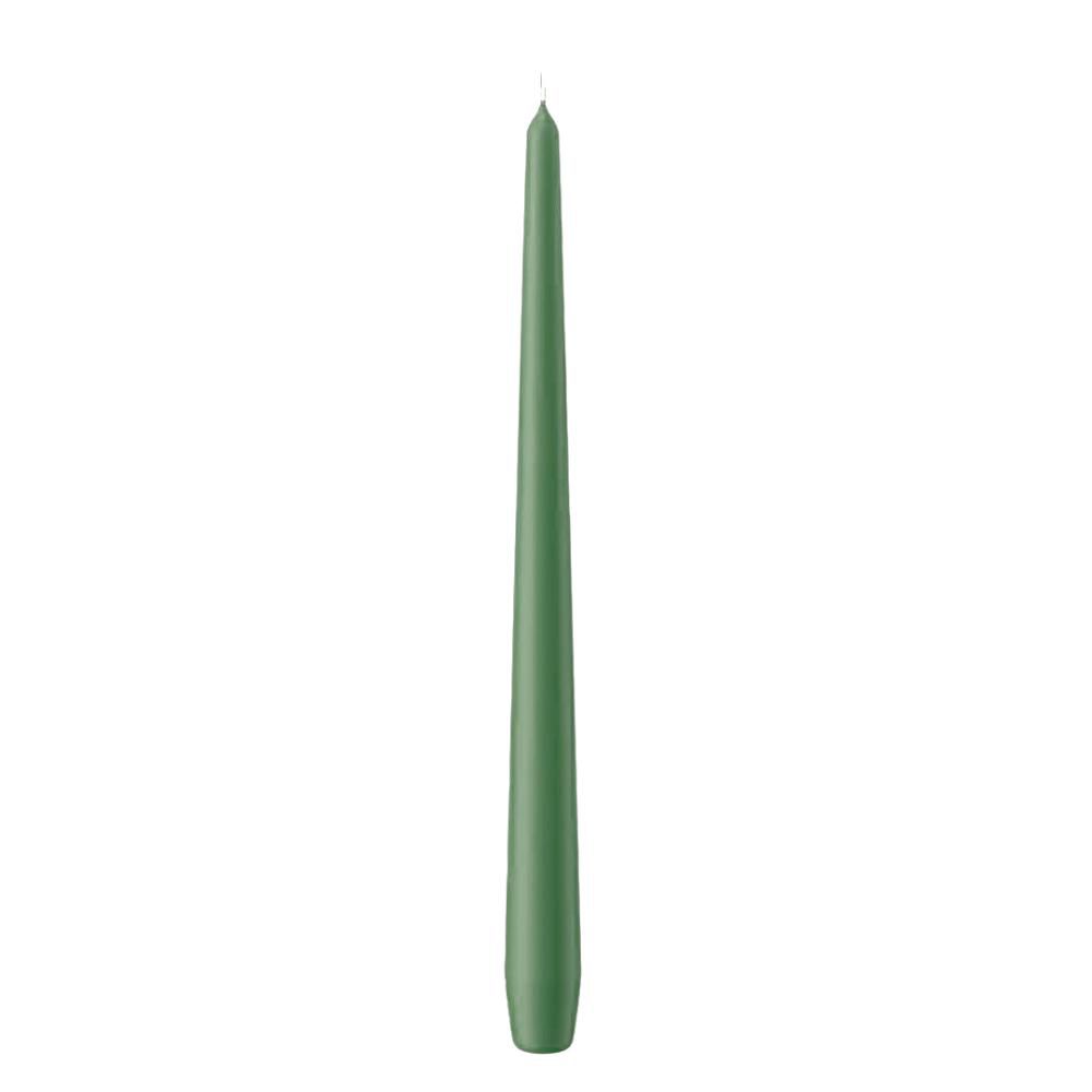 CANDELA CONICA D.2,5 CMH.30 CM -300/25- CONF. PZ.12 VERDE SCURO