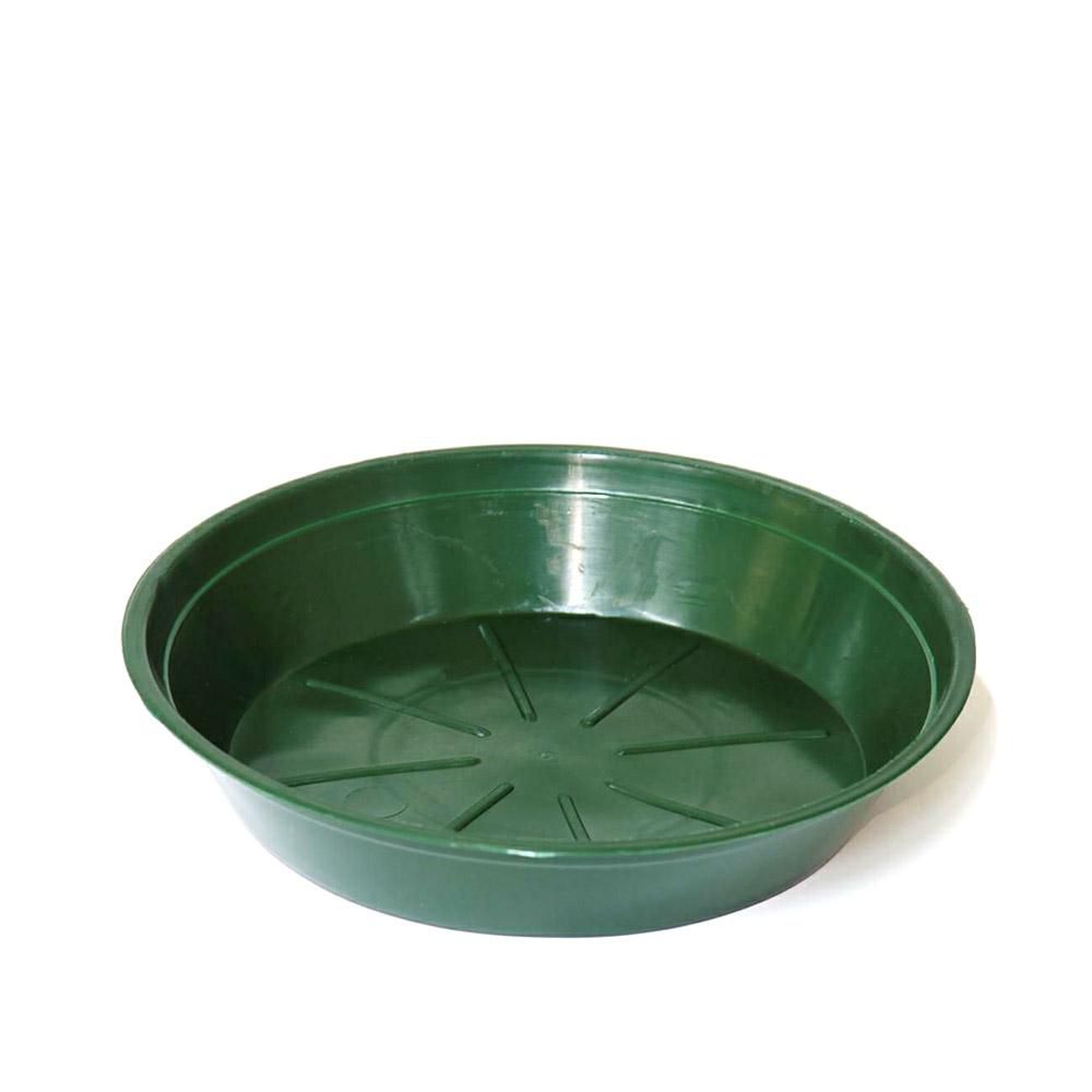 SOTTOVASO PLASTICA TONDO D.26 CM H.4,2 CM CONF.PZ.50 VERDE
