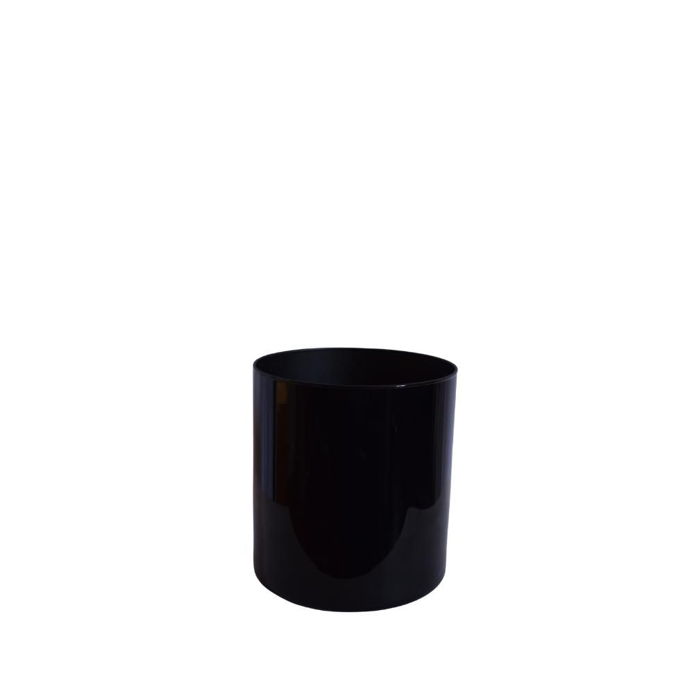 CILINDRO VETRO D.20 CM H.20 CM NERO