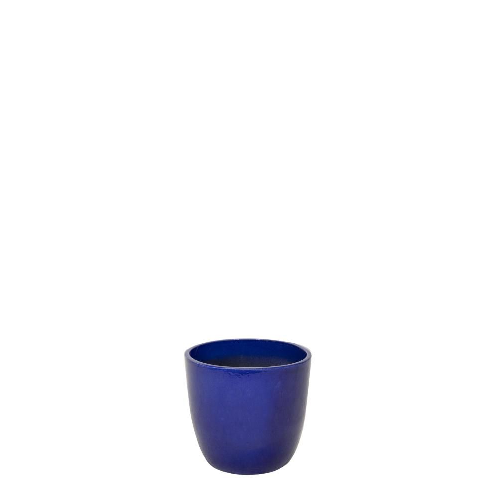VASO CERAMICA D.48 CM H.43 CM – NOBLE EGG- COBALTO/BLU