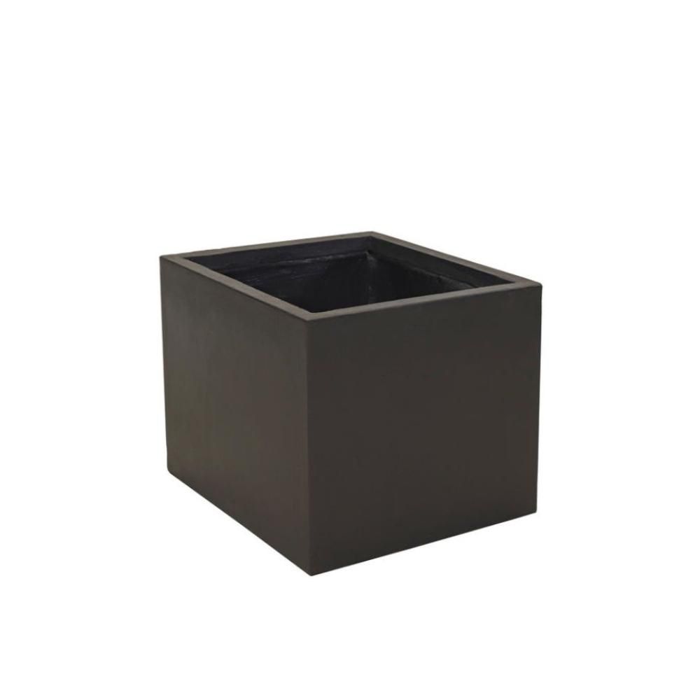FIORIERA POLIRESINA 65×65 H.53 CM -CLAYFIBRE CUBIHI- ANTRACITE