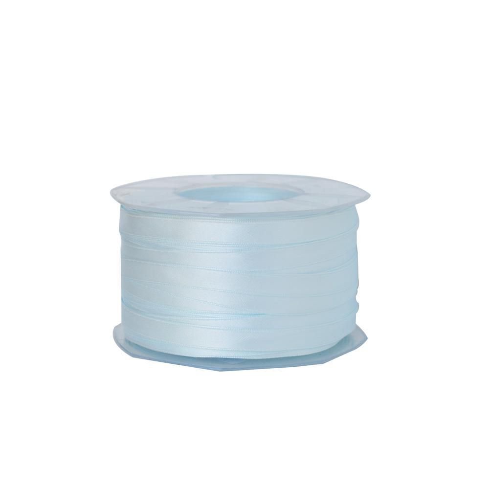 NASTRO DOPPIO RASO 10MM100MT H.Q. CELESTE POLVERE