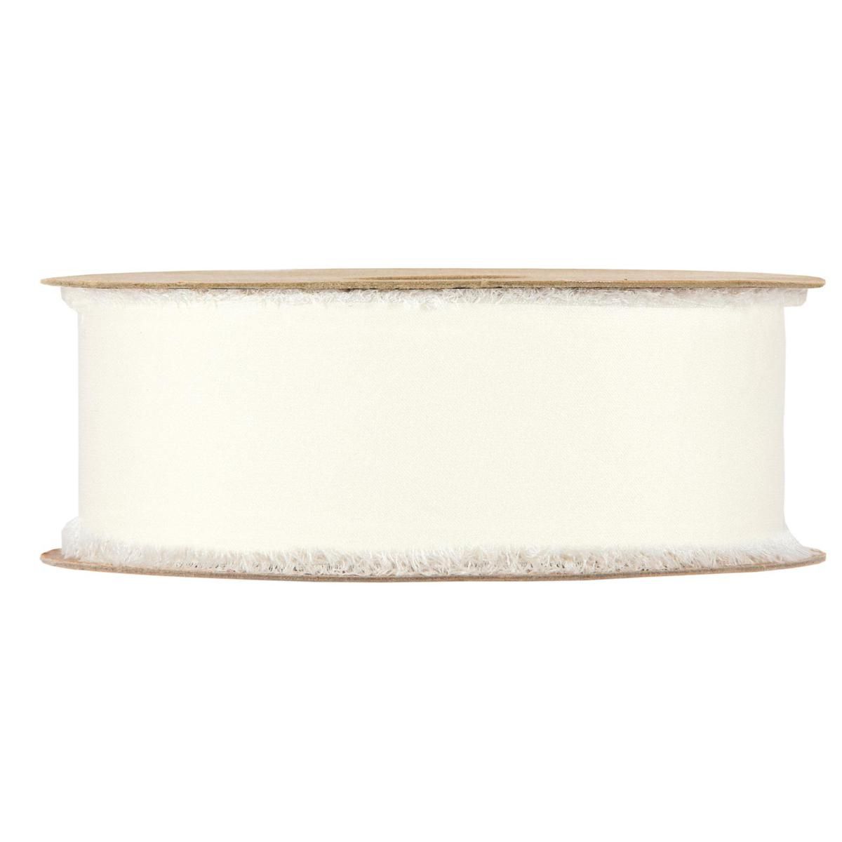 NASTRO SIMIL SETA 35MM 10MT -PIGALLE- BIANCO